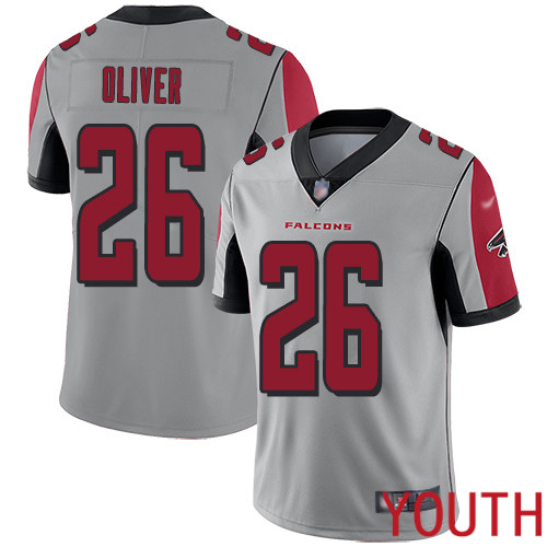 Atlanta Falcons Limited Silver Youth Isaiah Oliver Jersey NFL Football 26 Inverted Legend